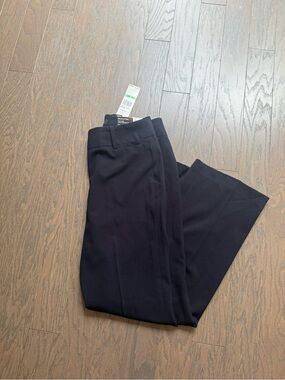 Nue options navy blue pants size 8 petite casual work